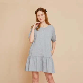 รุ่น Summer ชุดคลุมท้องเปิดให้นม ทรง Oversize แขนตุ๊กตา